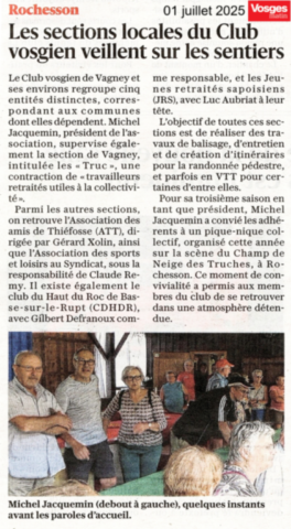 Sections locales du Club vosgien 