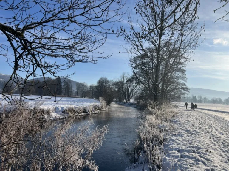 Ça caille au bord de la Moselotte